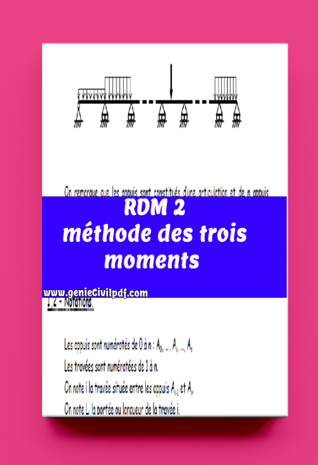 Cours : méthode des trois  moments