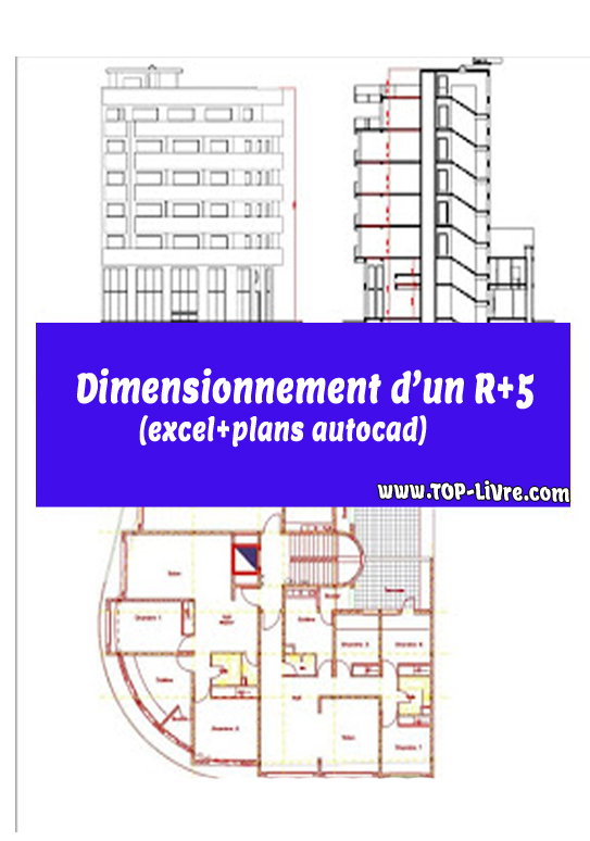 Dimensionnement R+5 avec excel et plans autocad – Rapport de stage