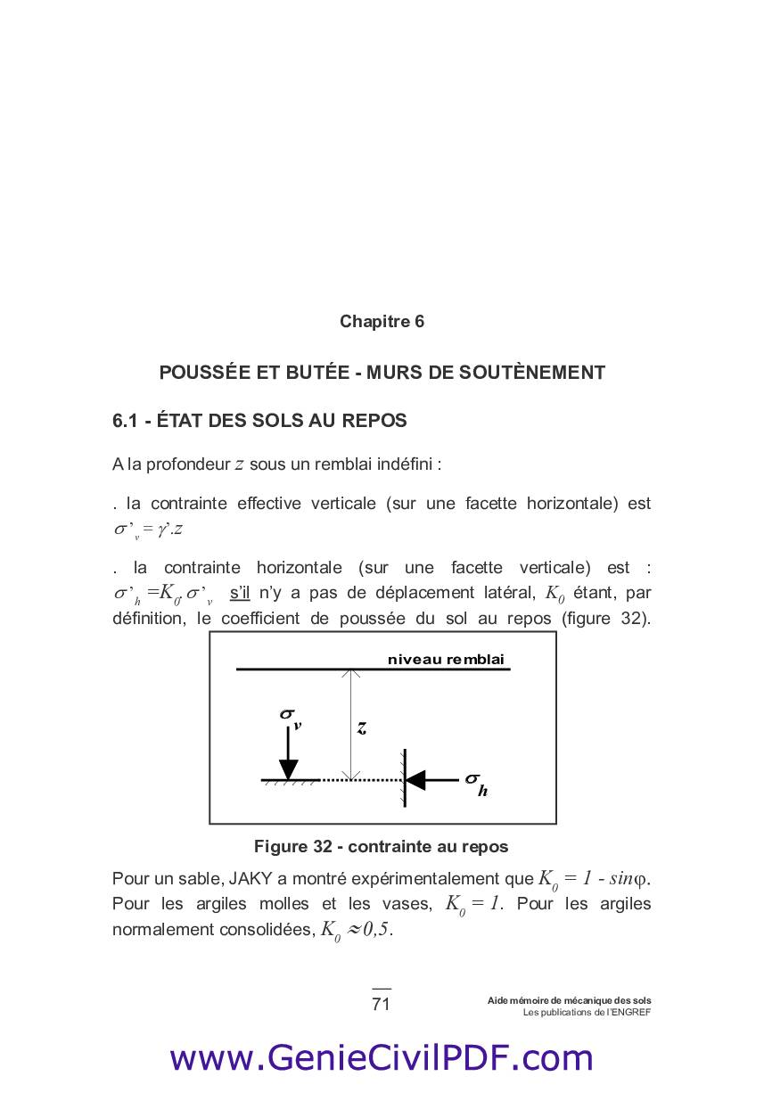 Pouss&eacute;e et but&eacute;e : murs de sout&egrave;nement