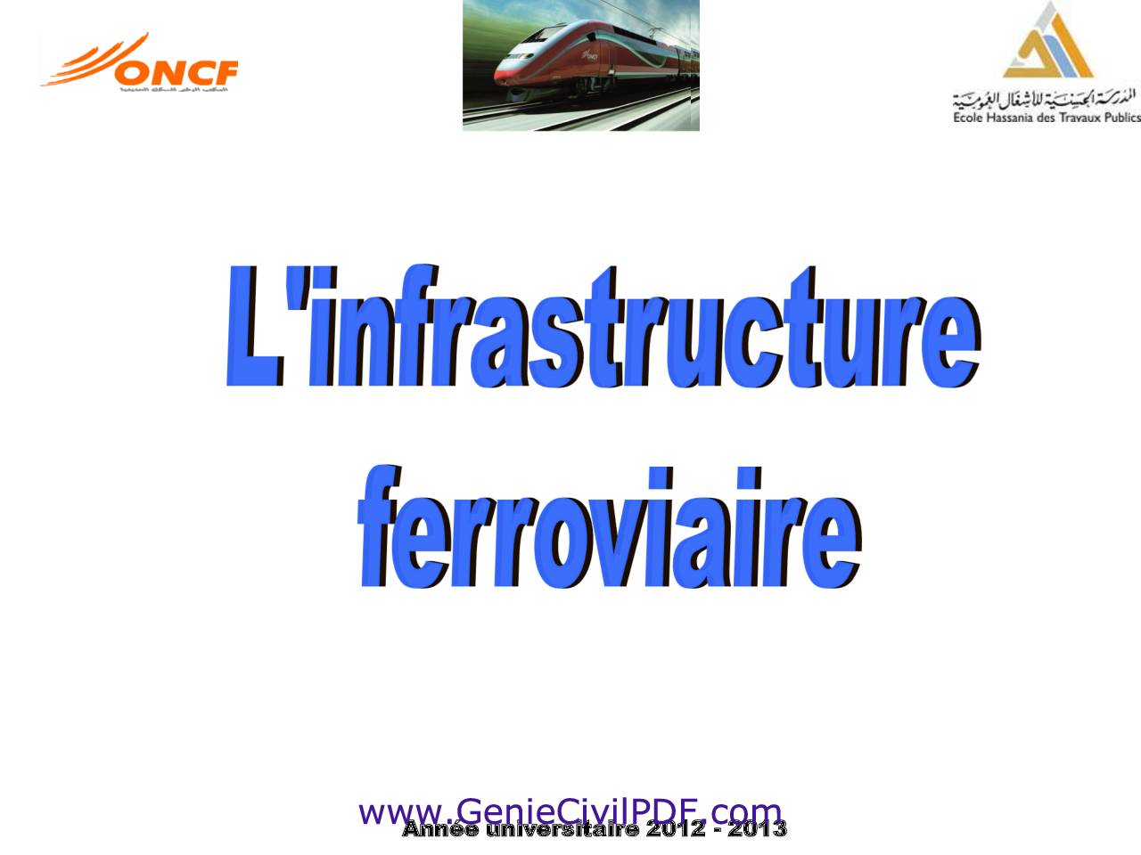 Cours L’infrastructure ferroviaire EHTP