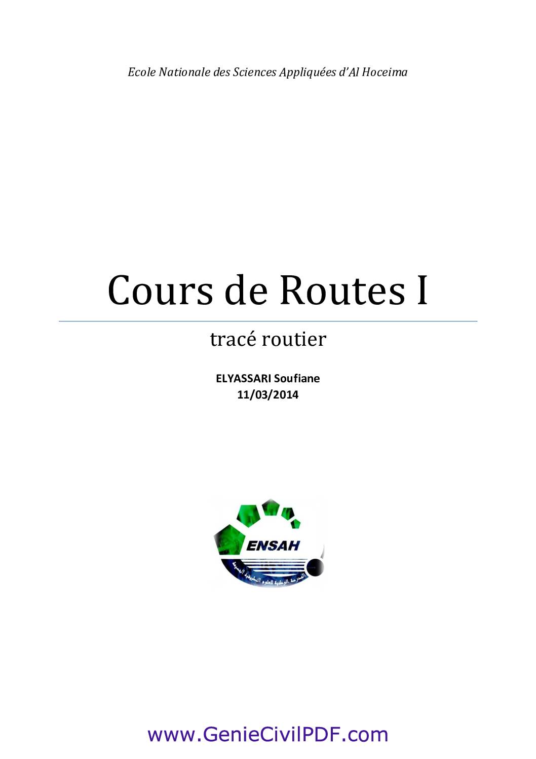 Cours Trace Routier