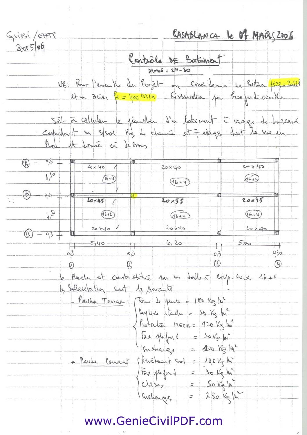 Exemple de Controle de Batiment