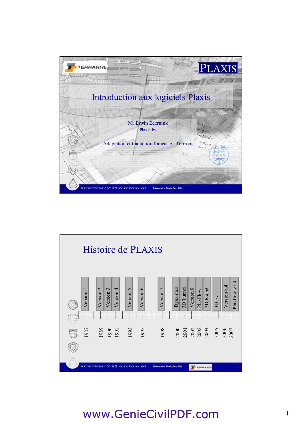 Formation Logiciel Plaxis
