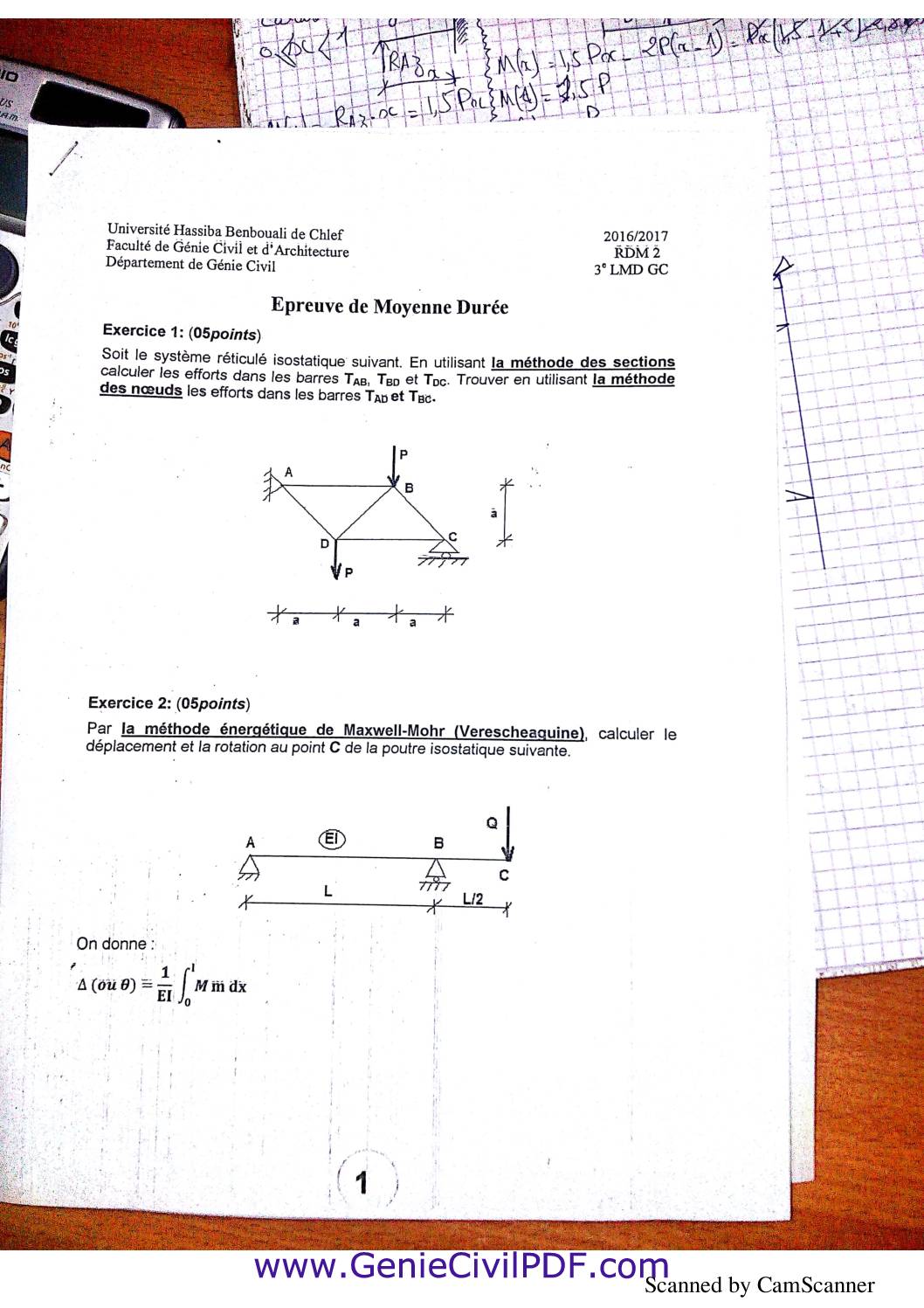 RDM examens solution