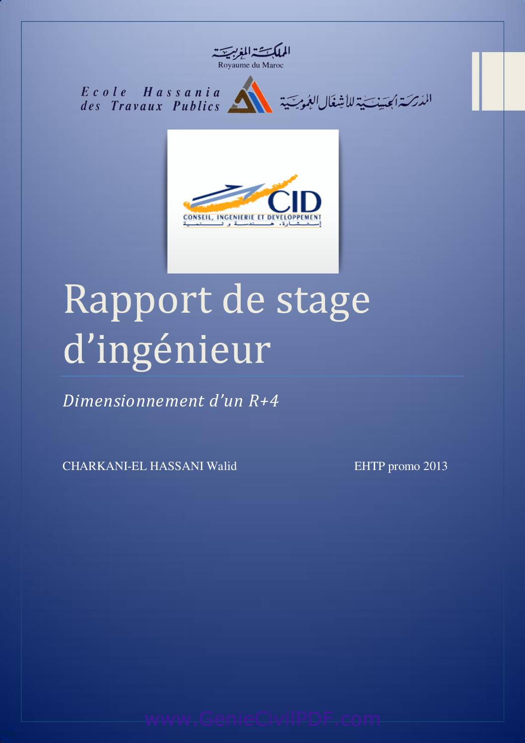 Rapport de stage d’ingénieur Etude d’un batiment R+4