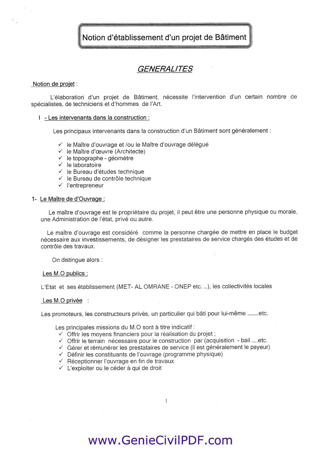 cours Gros oeuvre