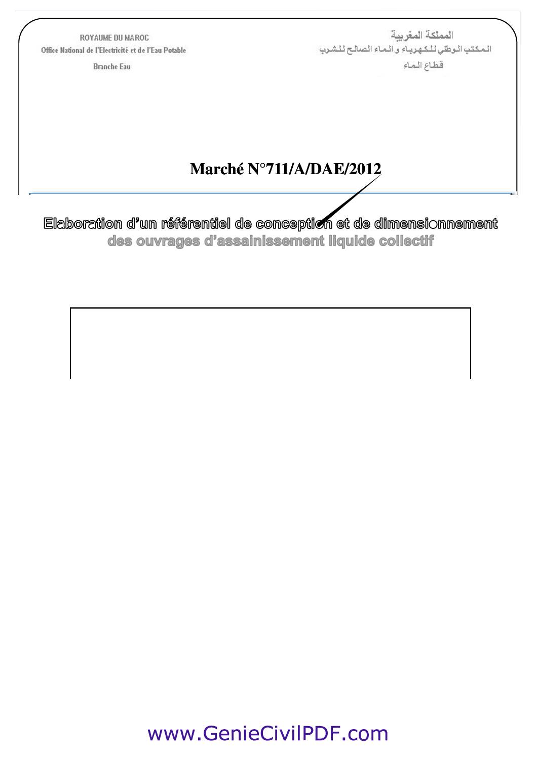 Manuel de dimensionnement Assainissement