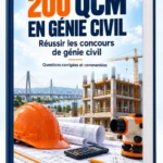 Livre 200 QCM en génie civil : réussir les concours (PDF)