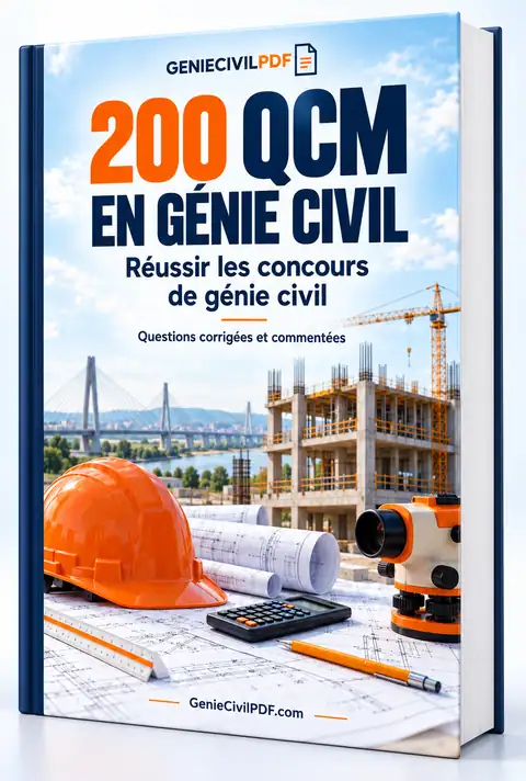 200 QCM en génie civil : extrait gratuit en PDF pour réussir les concours