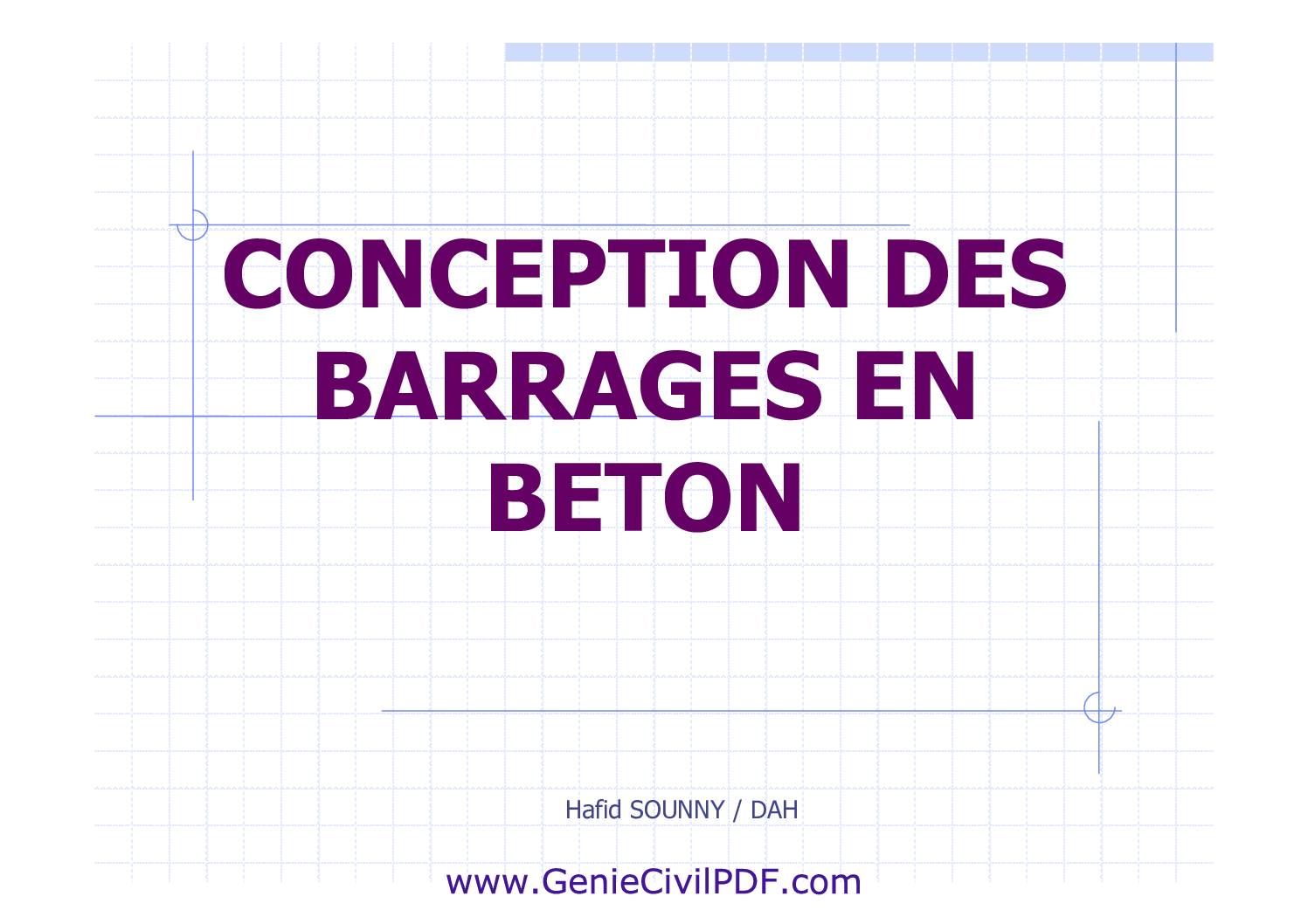 Conception des Barrages en béton