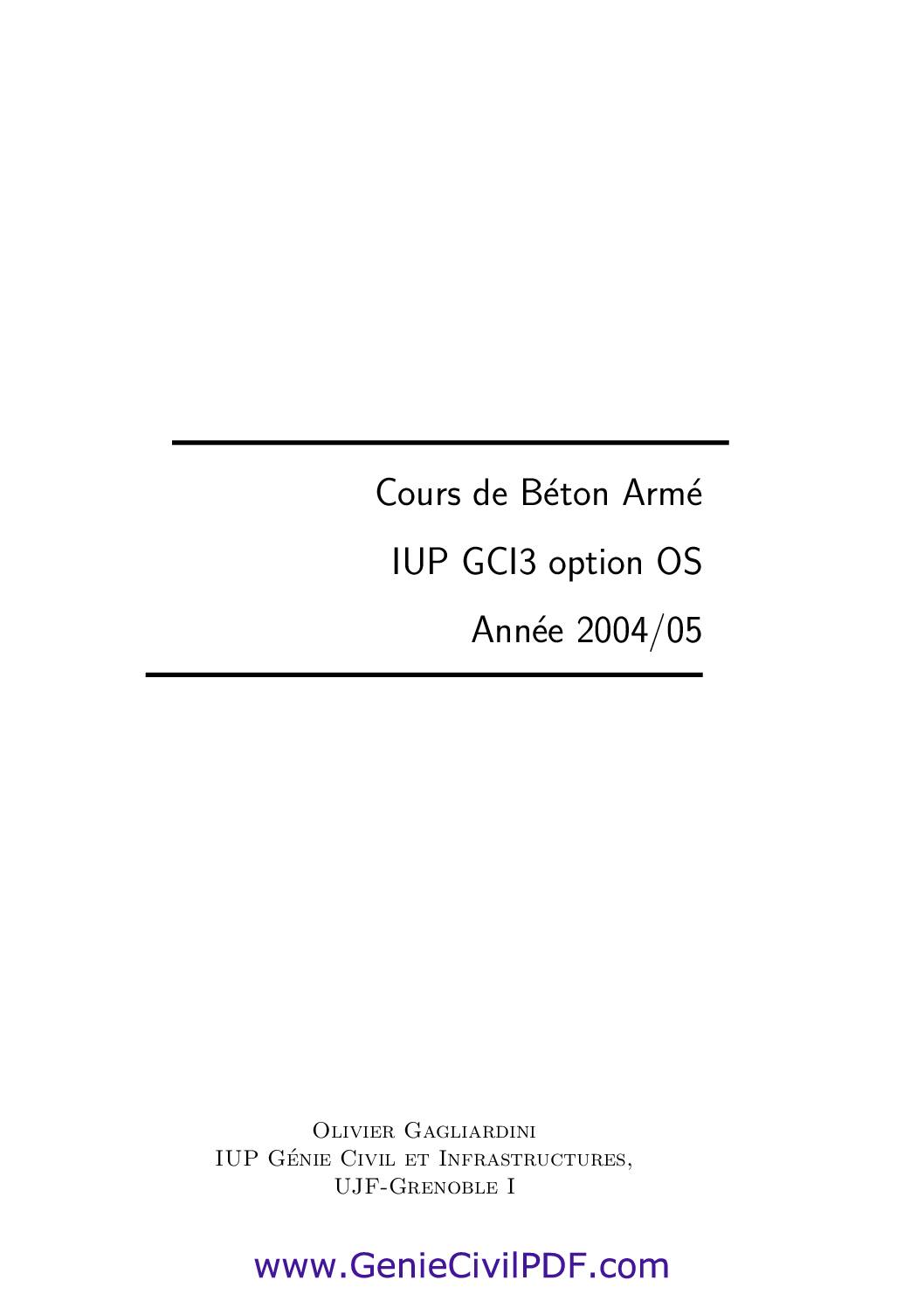 Cours de Béton Armé 1