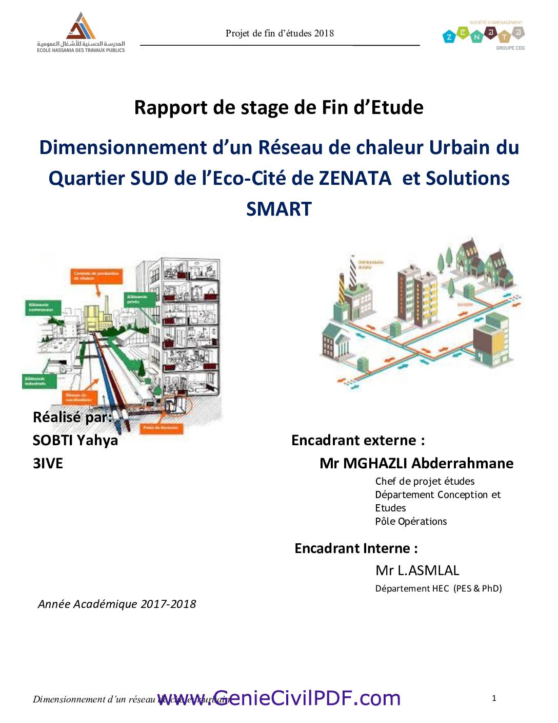 Dimensionnement d’un Réseau de chaleur Urbain