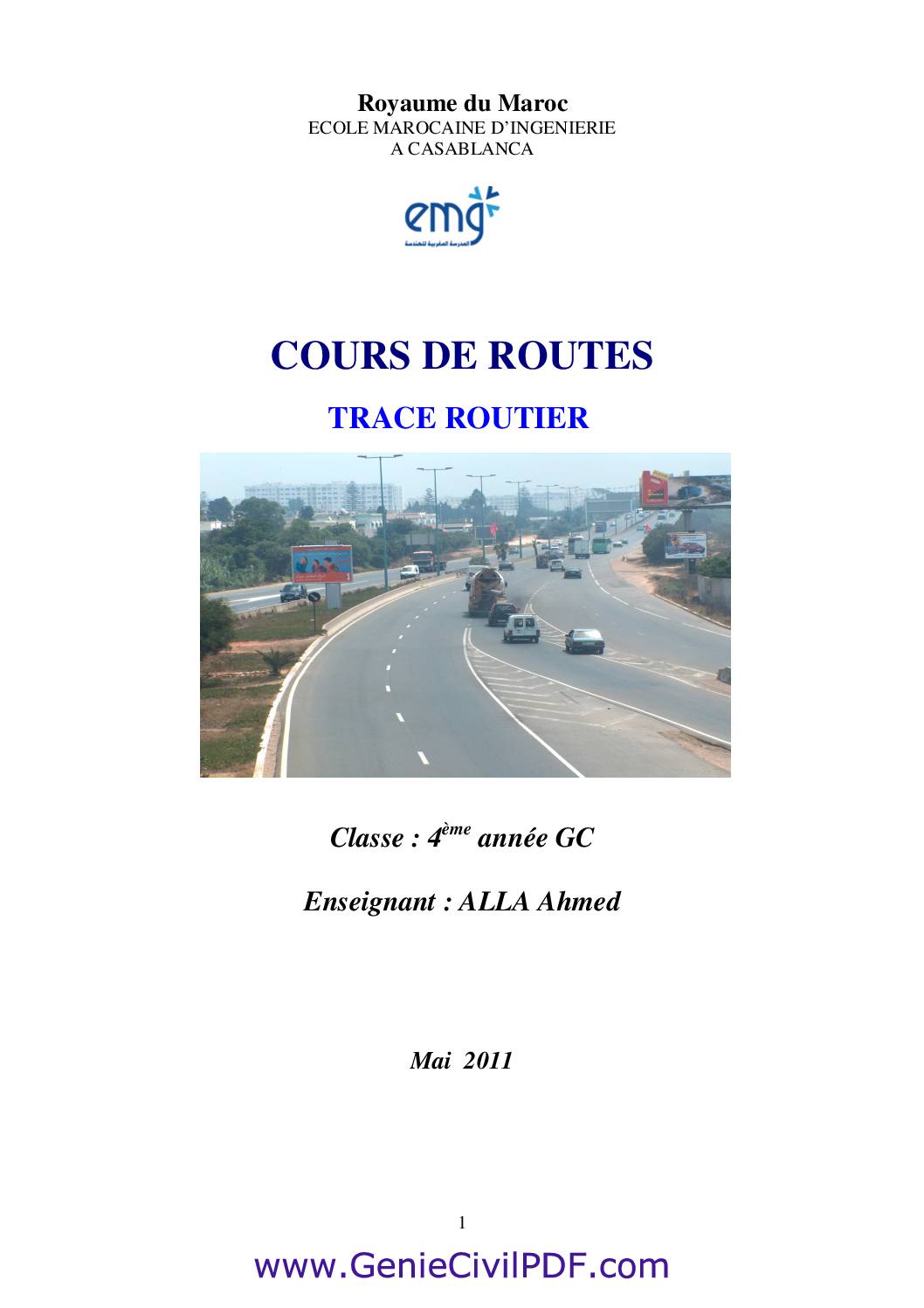 cours tracé routier partie 1