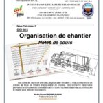 Couverture du cours d’organisation de chantier de l’IUT de Douala
