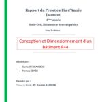 Couverture du rapport de projet de bâtiment R+4 à Kénitra