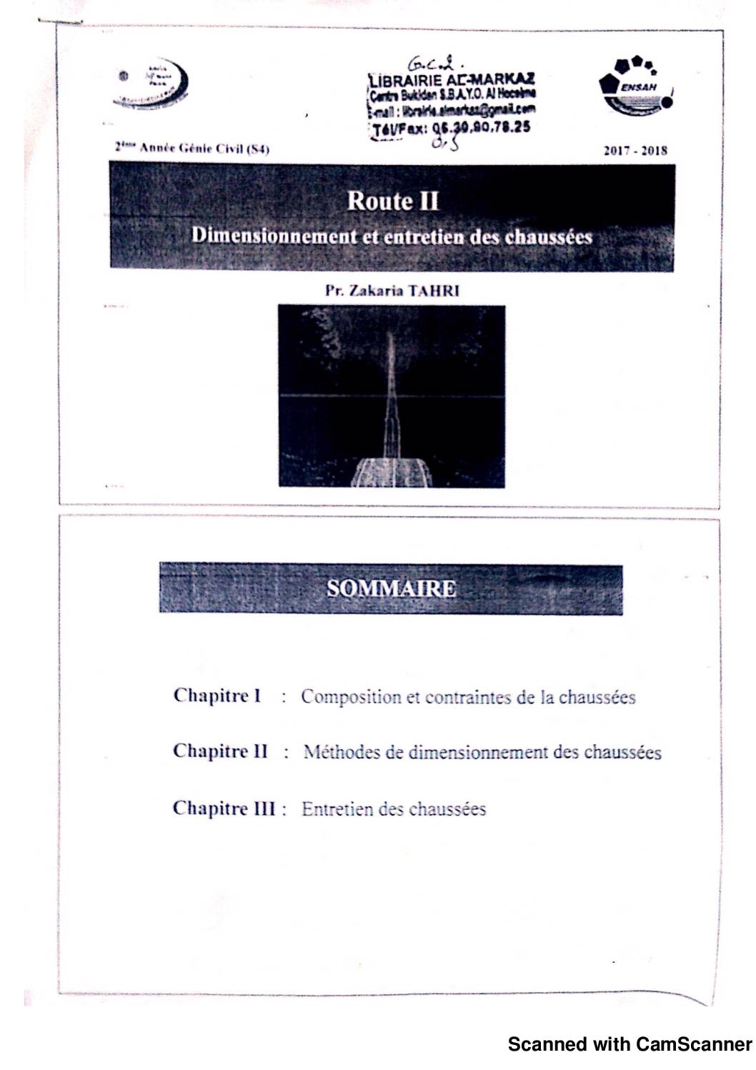 dimenssionnement et entretien de chaussé