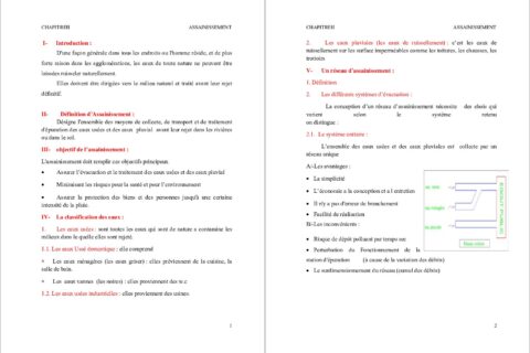 Étude d’assainissement d’un projet : méthode rationnelle, débits et dimensionnement des buses (chapitre de PFE, PDF)