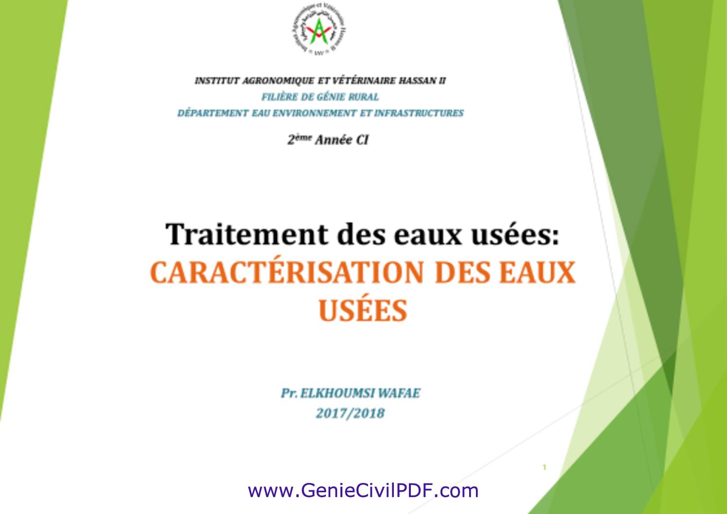 Pdf Introduction à L Assainissement Genie Civil Pdf